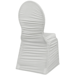 Ruched Universal Spandex Chair Cover (Silver)