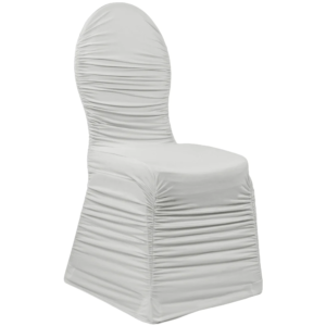 Ruched Universal Spandex Chair Cover (Silver)2