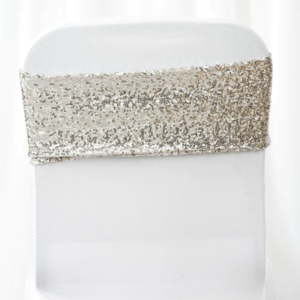 Sequin Spandex Chair Sashes Band 1